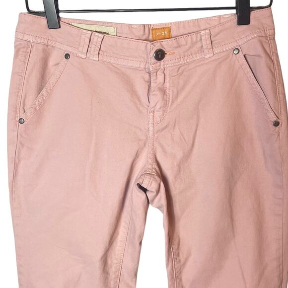 Anthropologie / Pilcro and the Letterpress Women’s Sz 26 Pink Chino Pants - Picture 2 of 7